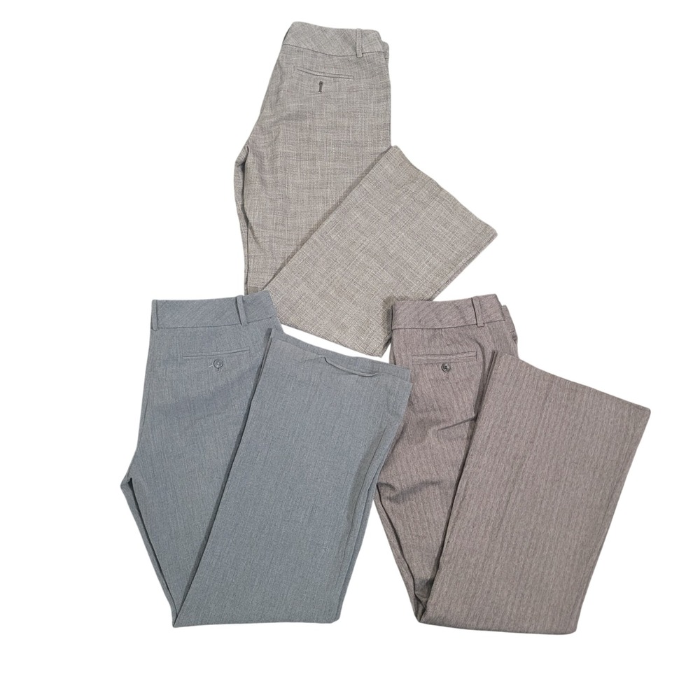 The Limited 6 8 Dress Pants Lot 3 Cassidy‎ Fit Bootcut Brown Tan Gray Office